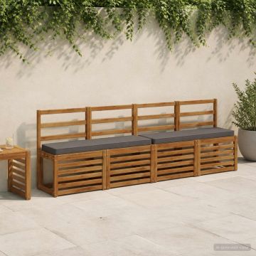Cuscini per Panchina a 2 Pezzi VUGHT 2 pcs 100% Poliestere