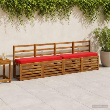 Cuscino per Panchina a 1 Pezzo VUGHT 100% Poliestere Rosso