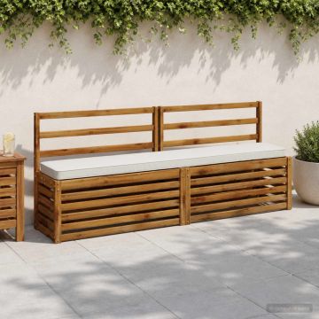 Cuscino per Panchina a 1 Pezzo VUGHT 100% Poliestere Bianco