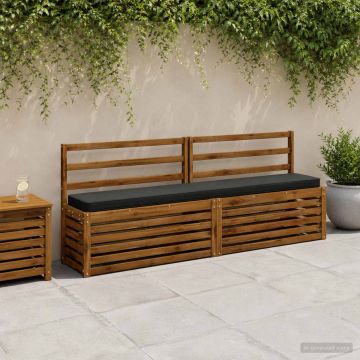 Cuscino per Panchina a 1 Pezzo VUGHT 100% Poliestere Nero