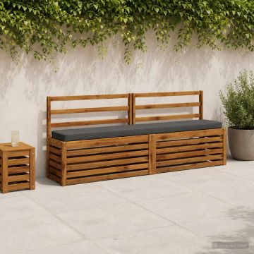 Cuscino per Panchina a 1 Pezzo VUGHT 100% Poliestere Antracite