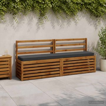 Cuscino per Panchina a 1 Pezzo VUGHT 100% Poliestere Antracite