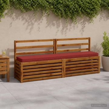Cuscino per Panchina a 1 Pezzo VUGHT 100% Poliestere Rosso