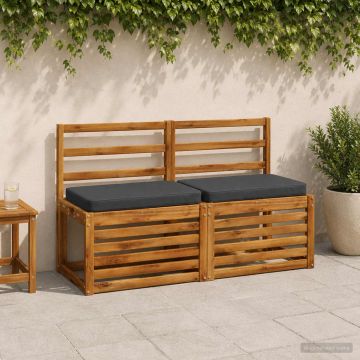 Cuscino per Panchina a 1 Pezzo VUGHT 100% Poliestere Blu Scuro