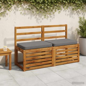 Cuscini per Panchina a 2 Pezzi VUGHT 2 pcs 100% Poliestere