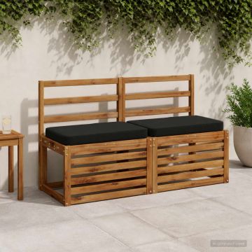 Cuscino per Panchina a 1 Pezzo VUGHT 100% Poliestere Nero