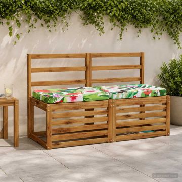 Cuscini per Panchina a 2 Pezzi VUGHT 2 pcs 100% Poliestere
