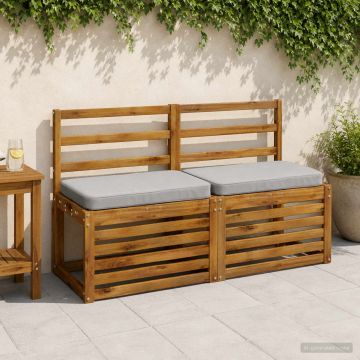 Cuscino per Panchina a 1 Pezzo VUGHT 100% Poliestere Grigio
