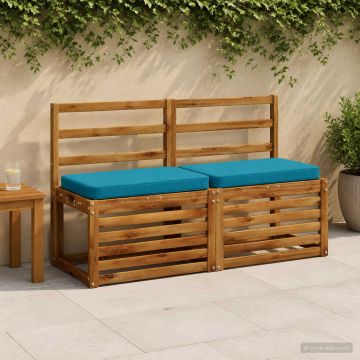 Cuscino per Panchina a 1 Pezzo VUGHT 100% Poliestere Azzurro