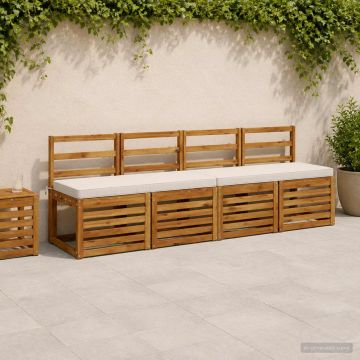 Cuscino per Panchina a 1 Pezzo VUGHT 100% Poliestere Bianco