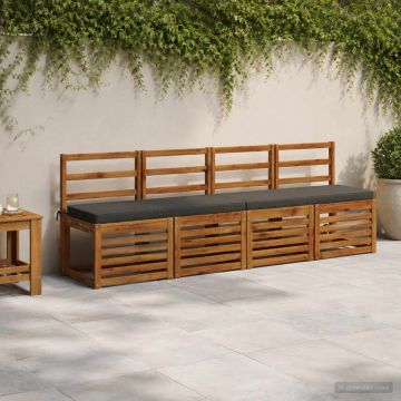 Cuscino per Panchina a 1 Pezzo VUGHT 100% Poliestere Antracite