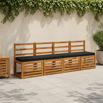 Cuscino per Panchina a 1 Pezzo VUGHT 100% Poliestere Nero