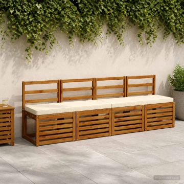 Cuscino per Panchina a 1 Pezzo VUGHT 100% Poliestere Crema