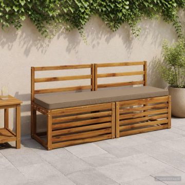 Cuscini per Panchina a 2 Pezzi VUGHT 2 pz 100% Poliestere