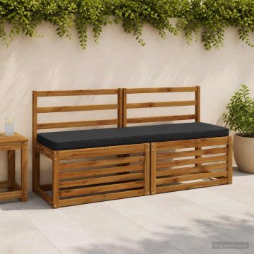 Cuscino per Panchina a 1 Pezzo VUGHT 100% Poliestere Blu Scuro