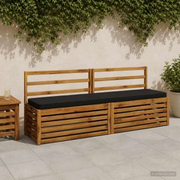Cuscino per Panchina a 1 Pezzo VUGHT 100% Poliestere Nero