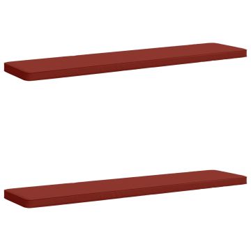 Cuscini per Panchina a 2 Pezzi VUGHT 2 pz 100% Poliestere Rosso
