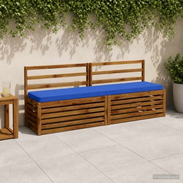 Cuscino per Panchina a 1 Pezzo VUGHT 100% Poliestere Blu Reale