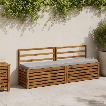 Cuscino per Panchina a 1 Pezzo VUGHT 100% Poliestere Grigio