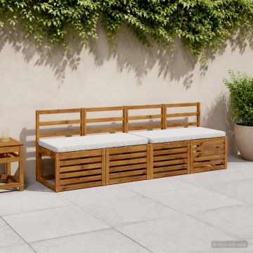 Cuscino per Panchina a 1 Pezzo VUGHT 100% Poliestere Bianco
