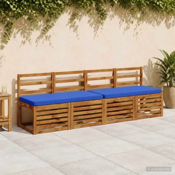 Cuscino per Panchina a 1 Pezzo VUGHT 100% Poliestere Blu Reale