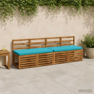 Cuscino per Panchina a 1 Pezzo VUGHT 100% Poliestere Turchese