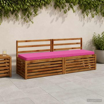 Cuscini per Panchina a 2 Pezzi VUGHT 2 pz 100% Poliestere Rosa