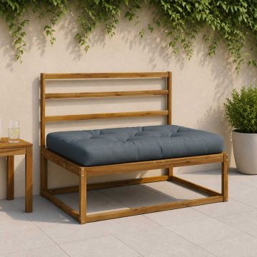 Cuscino per Pallet VIANEN 100% Poliestere Blu 120 x 60 x 12 cm