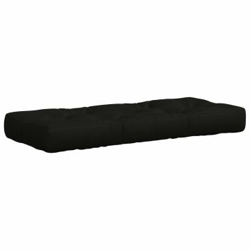 Cuscino per Pallet VIANEN 100% Poliestere Nero 120 x 40 x 12 cm