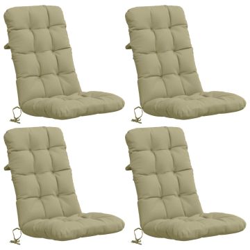 Cuscini per Sedia Alta in 4 Pezzi VIANEN 100% Poliestere