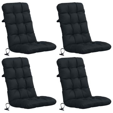 Cuscini per Sedia Alta in 4 Pezzi VIANEN 100% Poliestere