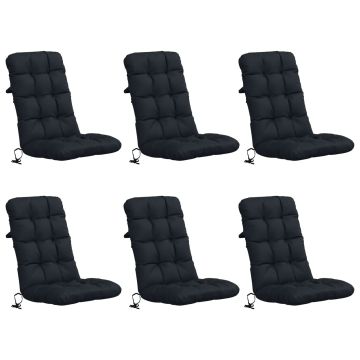 Cuscini per Sedia Alta in 6 Pezzi VIANEN 100% Poliestere