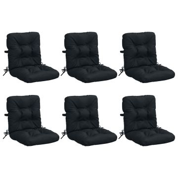 Cuscini per Sedia Alta in 6 Pezzi VIANEN 100% Poliestere