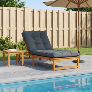 Cuscino per Lettino VIANEN 100% Poliestere Blu 200 x 70 x 8 cm