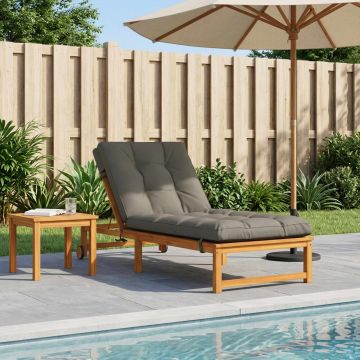 Cuscino per Lettino VIANEN 100% Poliestere Grigio