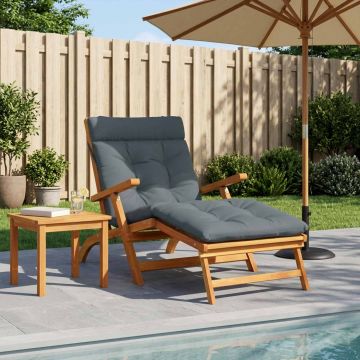Cuscino per Lettino VIANEN 100% Poliestere Blu 200 x 70 x 8 cm