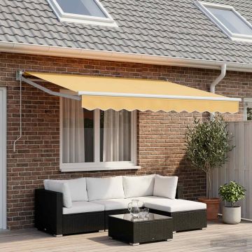 Telo di ricambio per tenda da sole per 4x3 m Sabbia Poliestere