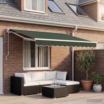 Telo di ricambio per tenda da sole per 4x3.5 m Verde Scuro